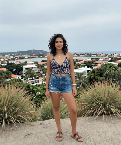 Mia at a weekend travel spot on a combat veteran dating platform