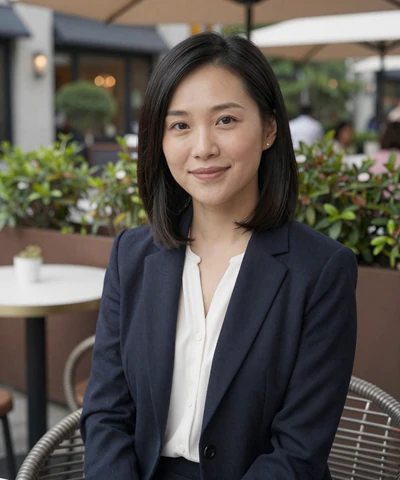 Brianna at an outdoor cafe terrace on an active duty dating site