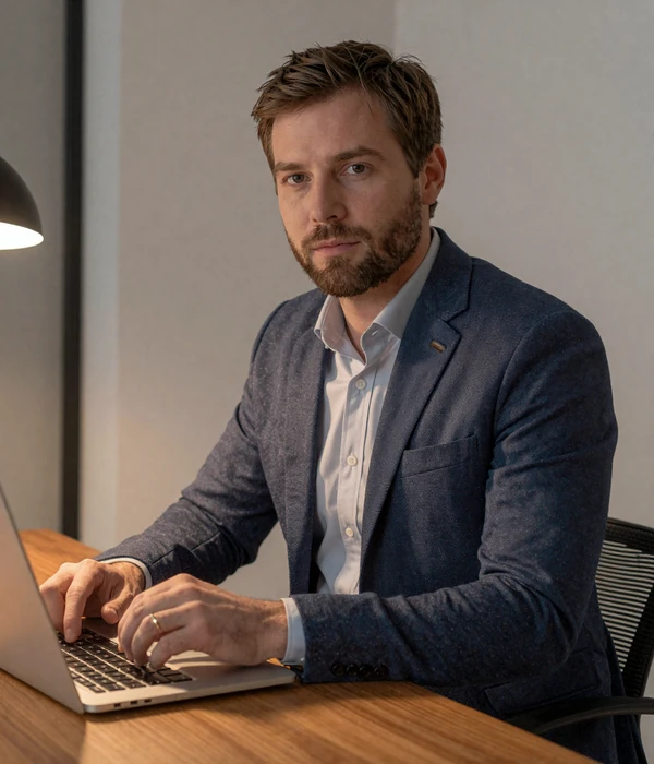 MilitaryHearts founding team member at work building a military dating platform